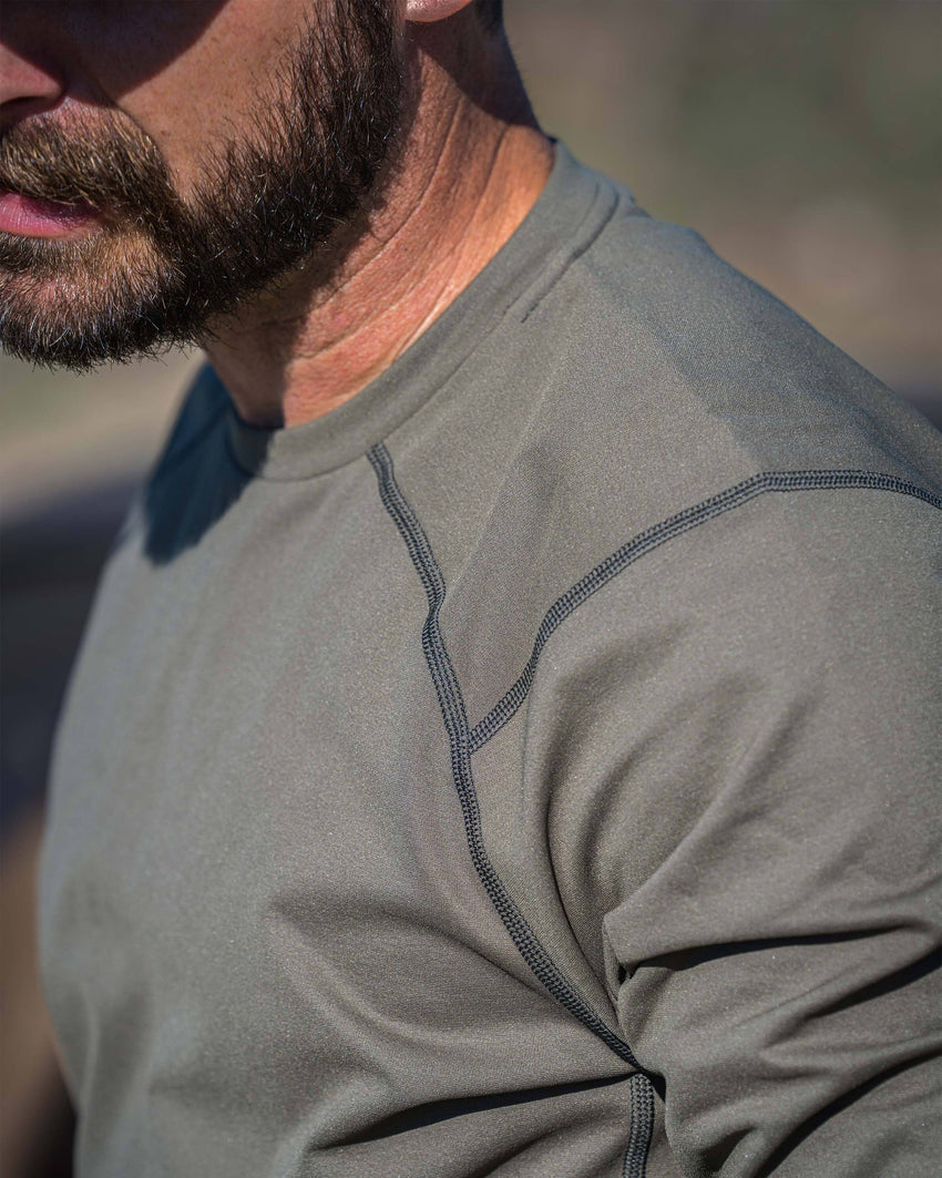 Vital S3 Long Sleeve Crew | Black