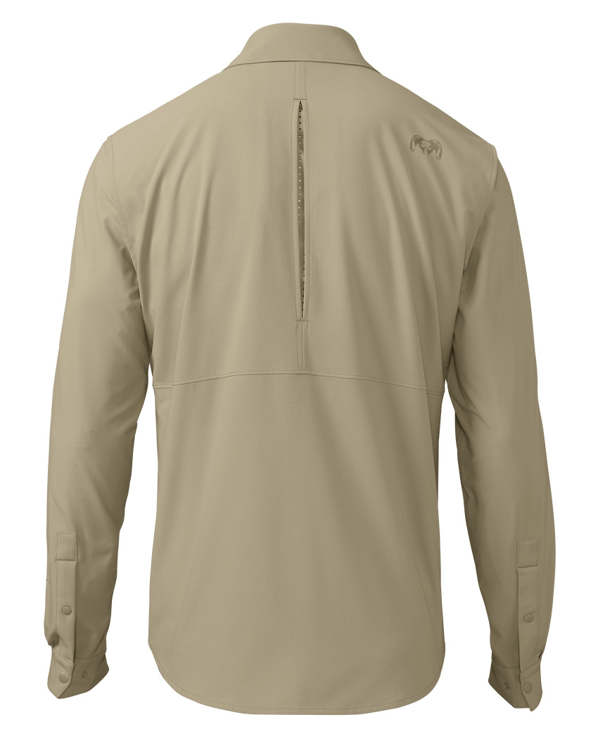 Outlet Mesa Vented LS Snap Shirt | Bone