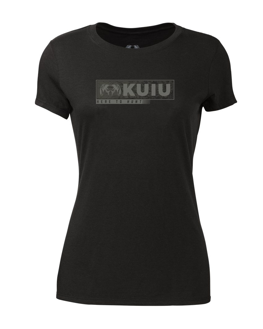 Outlet Women's Here to Hunt Gritstone T-Shirt | Black