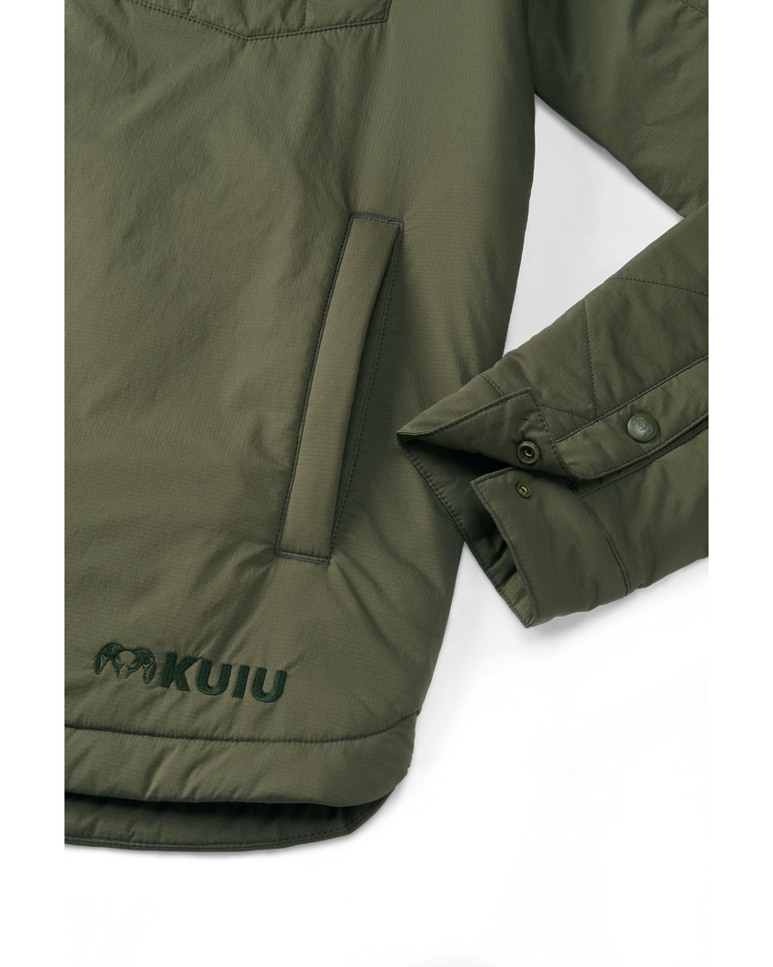 Outlet Base Camp Insulated Snap Shirt | Olive